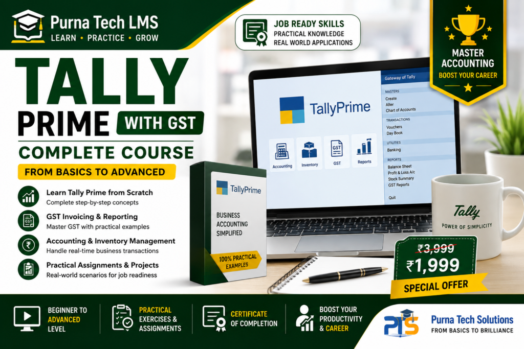 Tally Prime with GST – Complete Course